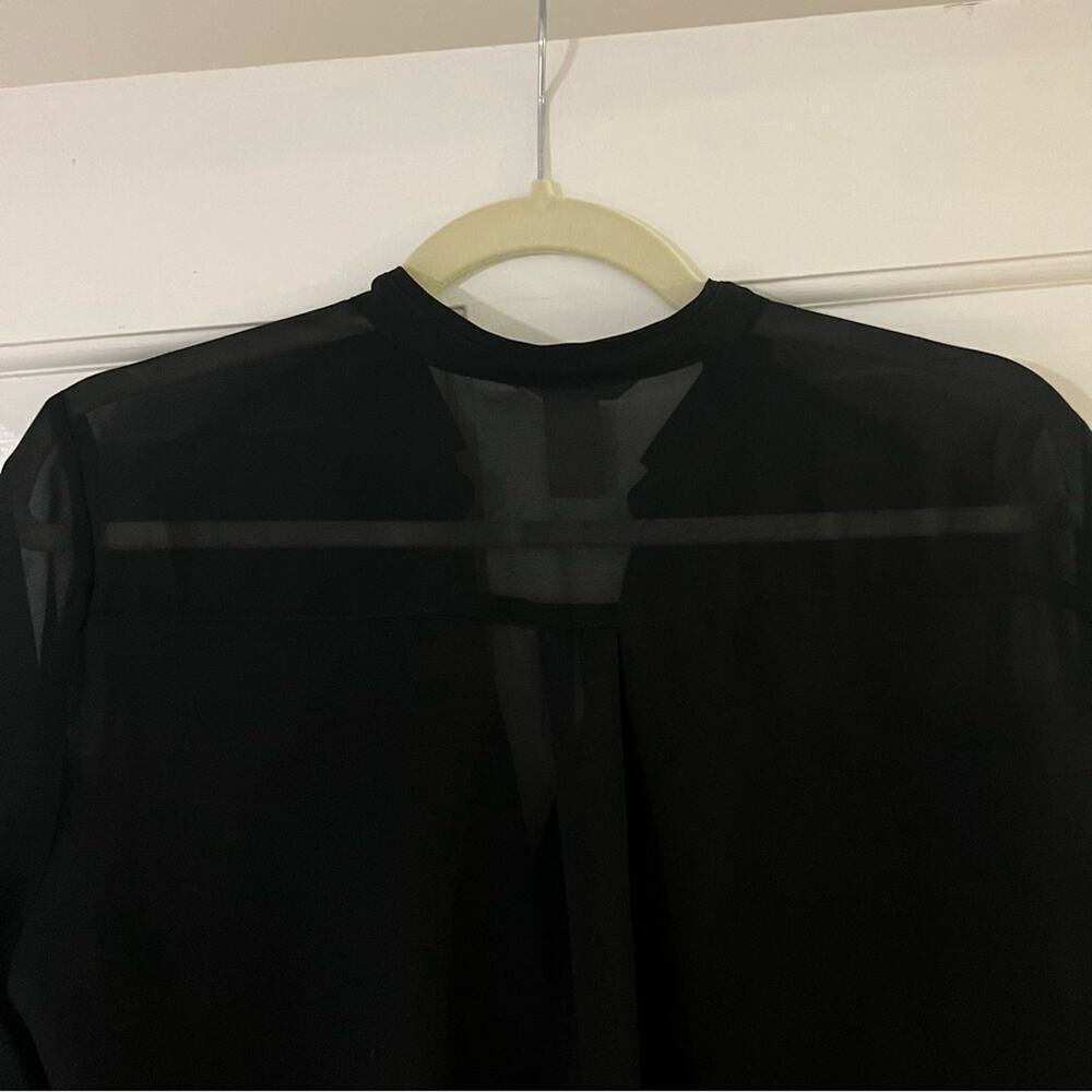 H&M Blouse, Sheer Black, Size 14, Long Sleeve - Picture 10 of 10